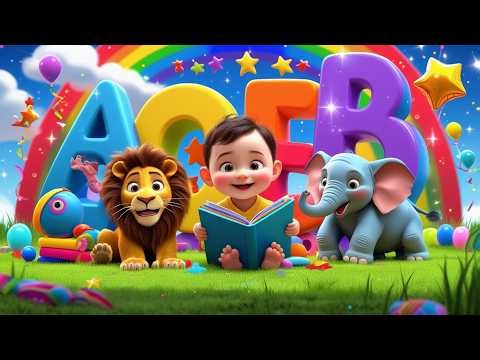 ABC Song for Toddlers | Colorful Alphabet Cartoon for Preschool Kids (1-3 Years)