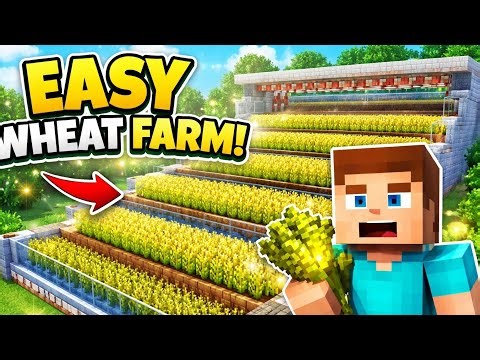 UNLIMITED Wheat Farm 😱 | Easy Automatic Tutorial (Minecraft)