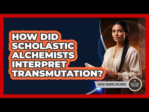 How Did Scholastic Alchemists Interpret Transmutation?