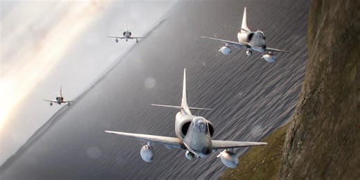 The daring attack by Argentine A-4 Skyhawk aircraft that sank a British destroyer