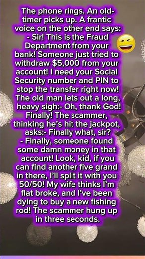 He tried to scam the wrong guy! 📞🎣#shorts #funny #jokeoftheday #humor #comedy #jokes #trending