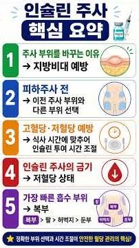 인슐린 주사. 신규간호사 실무