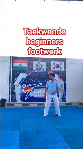 taekwondo beginners footwork #taekwondo #tkd #kick #footwork #drills #gym #ufc #karate