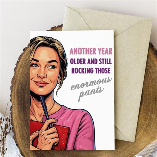 Funny Birthday Card for Her | Rom-com Inspired Humour Card | Cheeky Adult Birthday Card | Relatable Women’s Card - Etsy