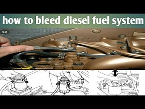 engine vibration how to bleed air out of fuel lines diesel engine