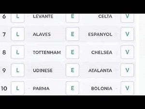 La lista del Progol 2307