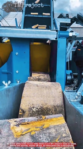 Innovative Firewood Splitting Machine : High-Efficiency Log Cutting System