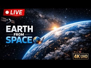 🔴 LIVE: Real-Time Earth From Space 🌍 | 24/7 Satellite View | 4K Space Stream