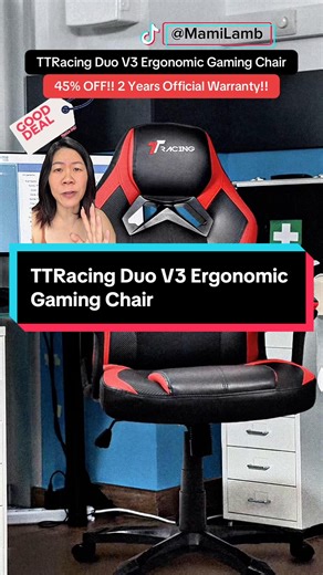 TTRacing Duo V3 Ergonomic Gaming Chair at 45% Off