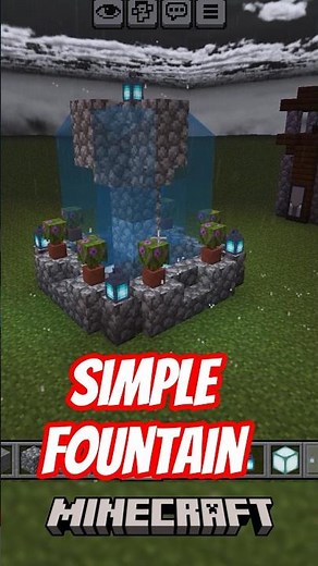 This simple minecraft fountain will upgrade your world instantly