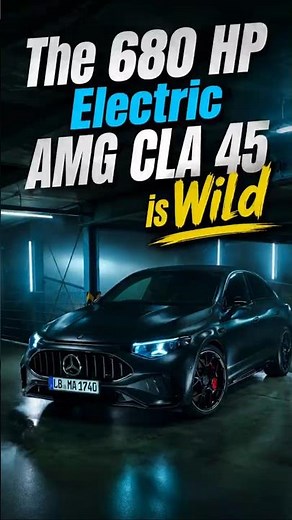 The 680 HP Electric AMG CLA 45 is Wild. #mercedesamg #cla45 #electriccar #ev #automobile #supercars
