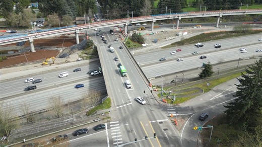 7-month road closure, tree removal begins on North 145th Street near I-5 in Shoreline