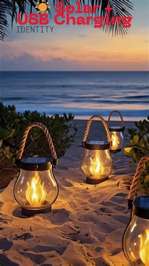 Outdoor Wall Lantern Solar 🔆 Waterproof Flame Effect LED Light for Garden & Patio