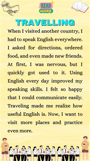 Traveling | English Reading & Listening Practice | English Learning Tips #learnenglish #speakenglish #learnenglish #englishtips #englishforbeginners #englishteacher | Passion English Academy