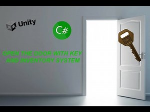 Unity C# Open door with key and inventory system.