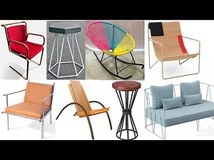 Rebar and solid bar Chair and Seat Design Ideas as beginner welding project ideas