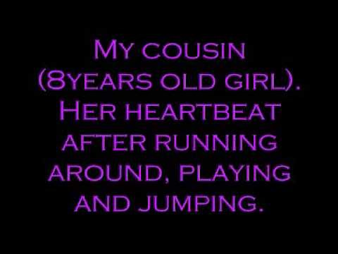 Little Girl 8 years old Heartbeat sounds after running
