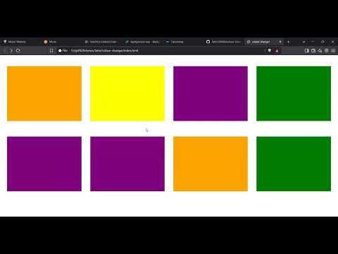 Random Color on box click