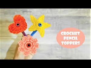 Crochet Pencil Toppers | Scrap Yarn Crochet | Crochet WIth Samra