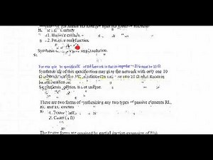 Introduction to Network Synthesis and Hurwitz Polynomial