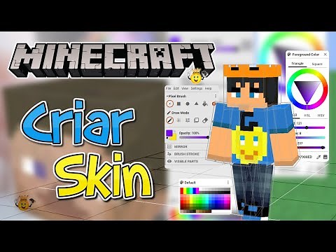 ⭐Criar sua Própria Skin Personalizada no Minecraft❕ Skin HD👷