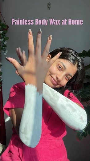 How to do Painless Body Wax at Home 🌷✨ #youtubeshorts #hairremoval #pr