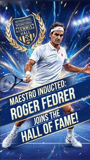 Roger Federer Enters the Hall of Fame! The Maestro’s Legendary Journey Honored 🎾👑 #rogerfederer