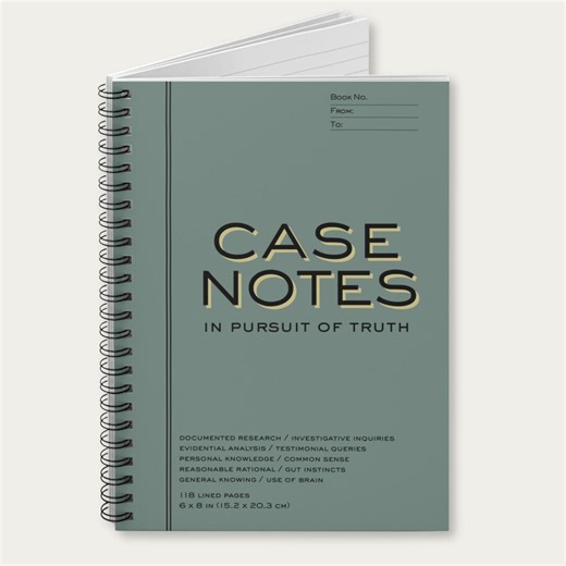 Case Notes Spiral Notebook: Investigative Sleuthing Journal, Funny Work Diary - Etsy
