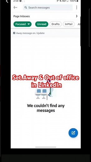 How to Set Away & Out of Office or Autoreply on LinkedIn Premium #linkedintips