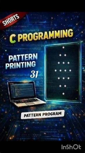 Diamond Pyramid Pattern | Pattern Printing-31| #shorts #coding #programming #viral
