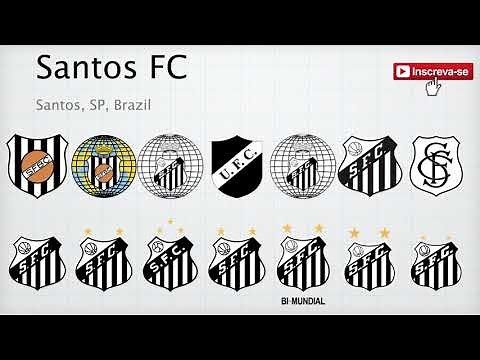 Santos FC - Brazil | Football Logo Evolution | Escudos de Futebol | Soccer Logos