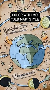 35 reactions | Ohuhu alcohol markers in Coloring Book of Shadows: Moon Magic. I tried to make it look like an old map xo what do you think?! #alcoholmarkers #coloringbook #coloringtherapy | Coloring Book of Shadows | Facebook