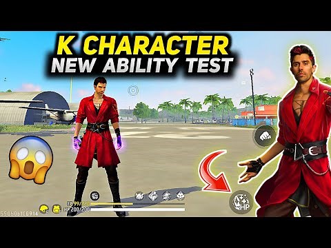 K Character Ability After | Free Fire K Character Ability Test & Gameplay.