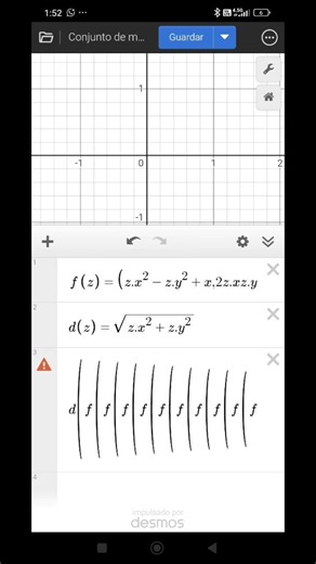Mandelbrot set on desmos