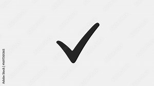 Green checkmark animation. Yes tick. Red check mark tick isolated on white background. Check mark icon animation. Check mark animation. check mark animation motion. Animated of Check mark symbol