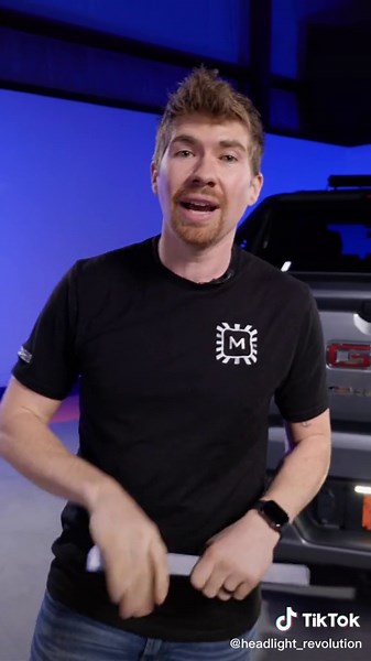 The BRIGHTEST reverse light ever?! 💡 #headlights #headlightrevolution #lighting #hauling #towing #truckparts #carparts #lighting #teaching