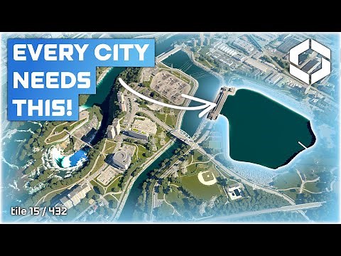 How Water Features Transform your City From Boring to Beautiful | Cities Skylines 2