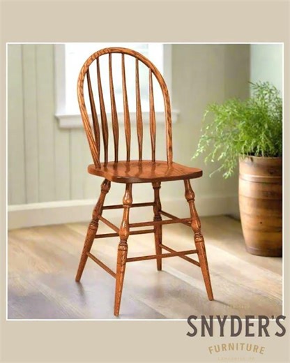 Amish Bent Paddle Windsor Bar Chair