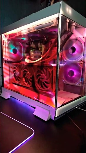 Transparent LCD PC case #gamingpc #pc #pcbuild