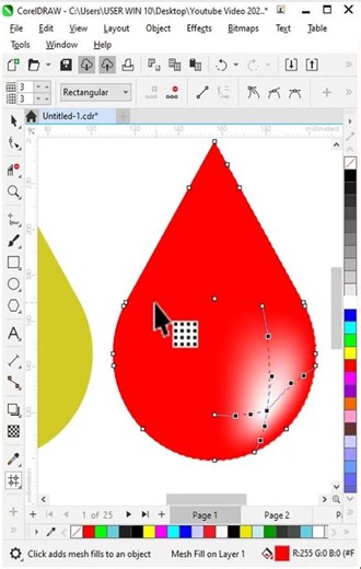 CorelDRAW Tutorial Blood Drop - Water Drop