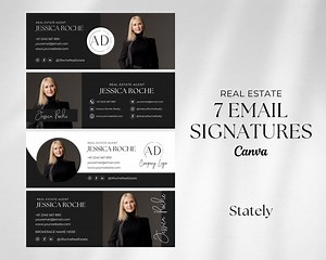 Email Signature Template Bundle | Gmail Signature | Real Estate Marketing | Real Estate Email Signature Template | Realtor Email Signature - Etsy