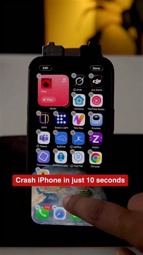 Snap Tech AI on Instagram: "Crash any iPhone in 10 seconds 🤯"
