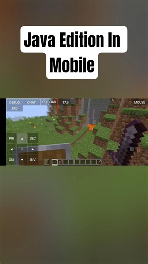 Java Edition In Mobile 💥🔥 #minecraft #gaming #shorts
