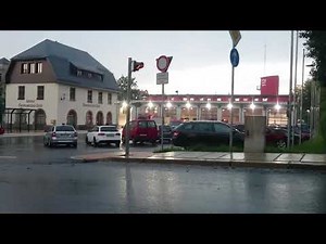 Unwettereinsatz Einsatzfahrt HLF 20/16 der Feuerwehr Markneukirchen