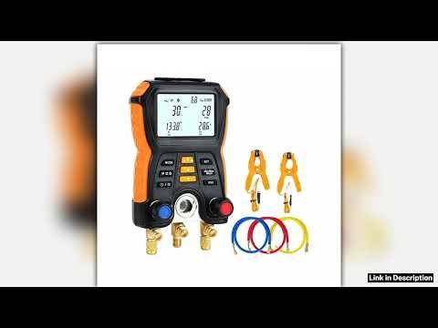 HTI HT750 Digital Pressure Gauge New Refrigeration Vacuum Manifold Tester Meter Essential Tool for