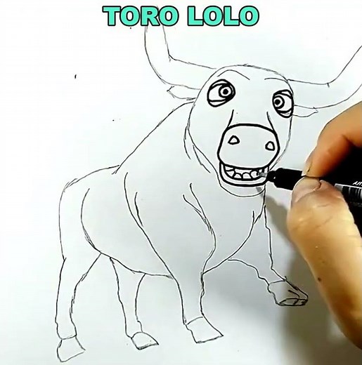 We draw and color Lolo the Bull from Zenon's Farm | Drawings for children