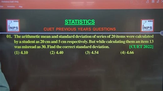 CUET PG Statistics PYQs