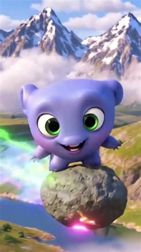 Alien Rides A Meteor