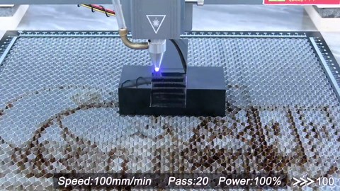 LASER TREE Laser Engraver Module, 10W (10000mW) Optical Power Laser Engraver Module w/Air Assist, Built-in FAC, Double Ultra-Fine Compressed Spot Higher Accuracy Laser Head Class 4,24V
