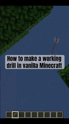 How to make a working drill in vanilla Minecraft with commands #shorts #minecraft #tutorial